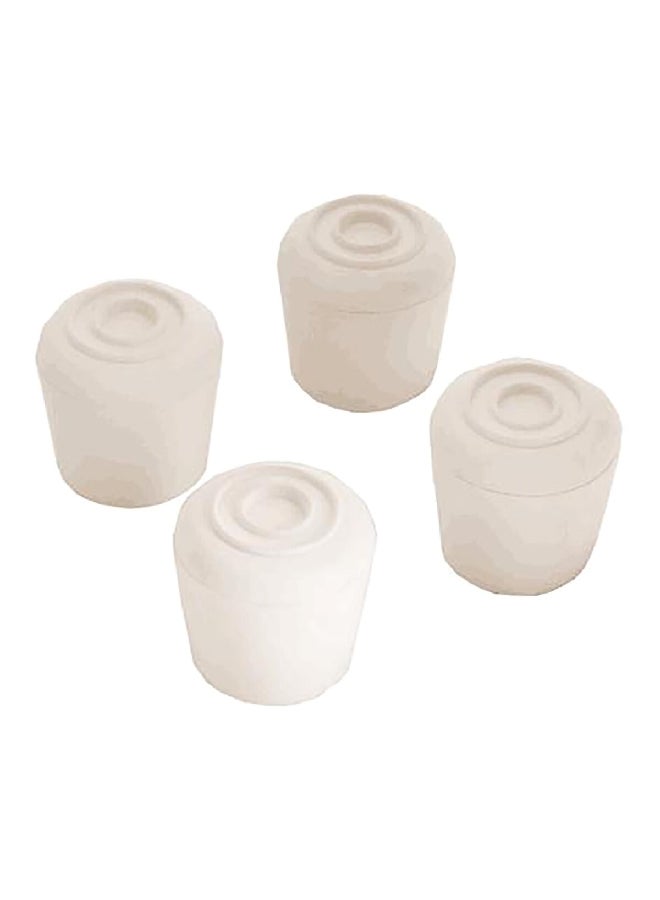 Magic Sliders 4-Piece Durable Furniture Leg Rubber Tips White 3/4 Inch 94288 - Image 2